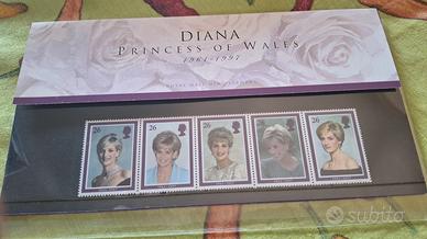Serie francobolli Lady Diana