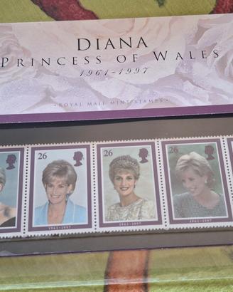 Serie francobolli Lady Diana