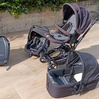 Trio navicella+passeggino+ ovetto+ base isofix