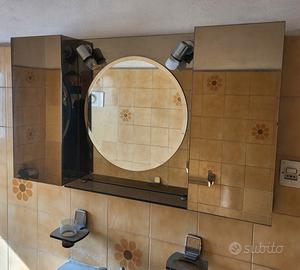 Specchiera, Plafoniera, Arredobagno design anni 70