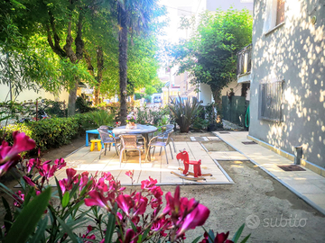 Villetta con posto auto condizionatore giardino pr