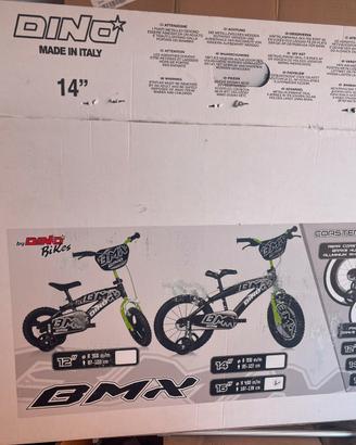 Bici bimbo bmx nero verde bianco 16”