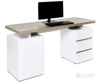 Scrivania moderna con cassetti