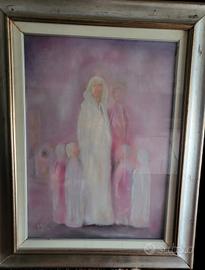 quadro con cornice del pittore Paolo Saetti