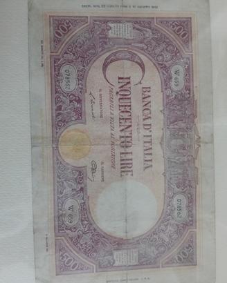 banconota cinquecento lire c grande 