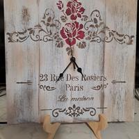 orologio da tavolo/mensola in mdf