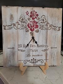 orologio da tavolo/mensola in mdf