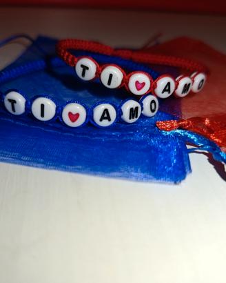 Set 2 Braccialetti Coppia Personalizzati