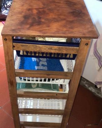 Carrello con rotelle