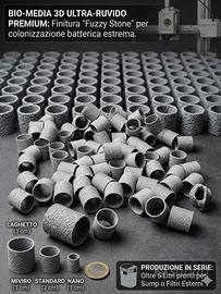 Materiali filtranti Cannolicchi 3D Ultra-Ruvidi 