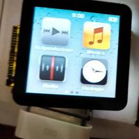 Ipod Nano 6 g argentato pezzi di ricambio lcd etc
