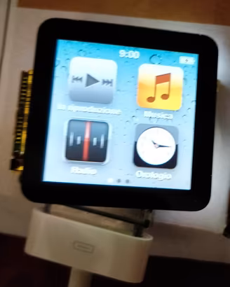 Ipod Nano 6 g argentato pezzi di ricambio lcd etc