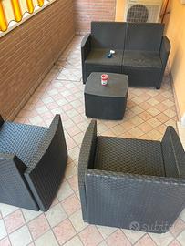 set poltrone da giardino.