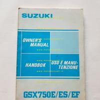 Suzuki GSX 750 E\ES\EF '83-84 manuale uso ITALIA