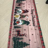 Tappeto natalizio “Merry Christmas” con gnomi