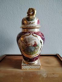 vaso in porcellana di bruxelles royal vienna