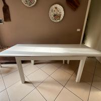 Tavolo BJURSTA IKEA legno bianco