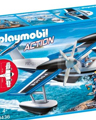 lego Playmobil action 9436 idrovolante polizia 