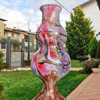 Vaso Murano /Biot di Michele Luzoro. Opera D'arte 