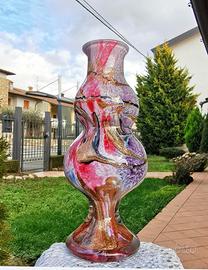 Vaso Murano /Biot di Michele Luzoro. Opera D'arte 