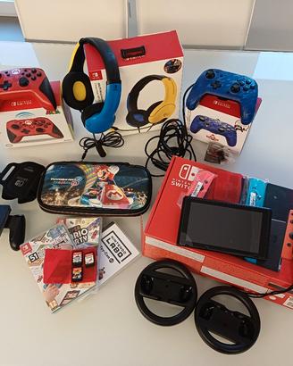 Nintendo Switch Bundle MEGA: Console V2 + 3 Giochi