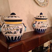 barattoli in ceramica originali di Deruta 