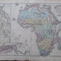 Carta geografica antica Africa