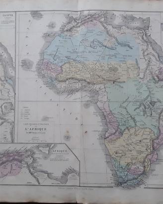 Carta geografica antica Africa