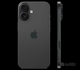 iPhone 16 128GB BLACK NUOVO da NEGOZIO 24 MESI