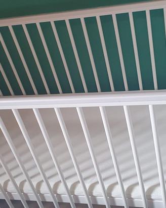 Lettino bambini Marsell bianco con materasso