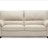 Divano D&D Natuzzi in pelle usato, 3 posti