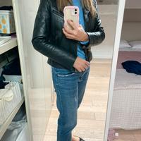 Giubbino in pelle Trussardi Jeans