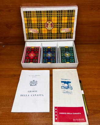 Set Canasta Vintage Armanino Mazzi Sigillati