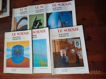 lotto da sei riviste di scienza 1987