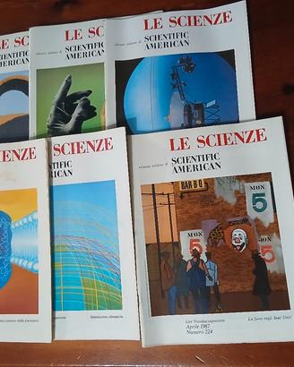 lotto da sei riviste di scienza 1987