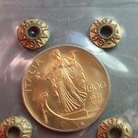 100 lire 1931 X moneta oro Vittorio Emanuele III