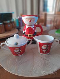 Set Ceramica Babbo Natale