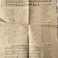 CANTI PROLETARI stampa Edizione Anteo 1945