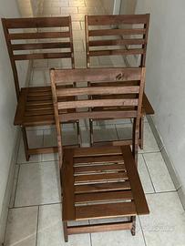 tavolo ikea nuovo + 3 sedie  da esterno
