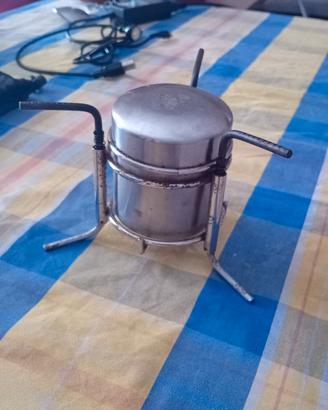 fornello ad alcol in acciaio inossidabile