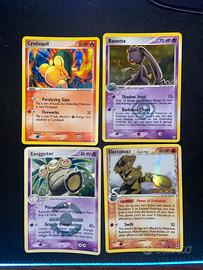 Lotto carte pokemon vintage holo
