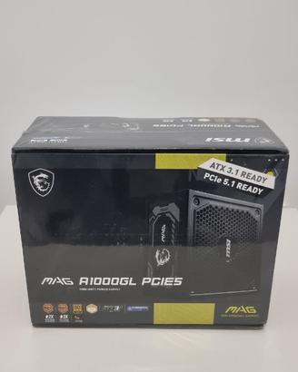 Alimentatore MSI Mag A100Ogl pcle 5.0 1000w - Nuov