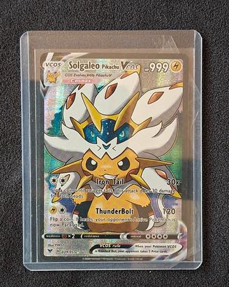 Pokémon Pikachu Cosplay Holo Card: Solgaleo