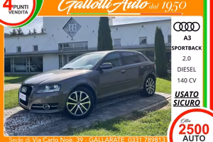 Audi A3 Sportback 2.0 tdi 140cv