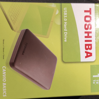 Hard disk esterno 2,5, usb 3.0 1tb Toshiba Canvio