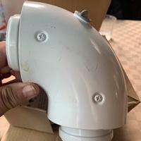 Curva coassiale fumi vailand alluminio/alluminio