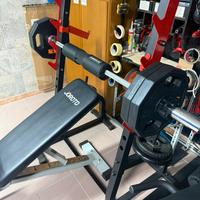 Squat Rack multilivello+bilanciere bicipidi