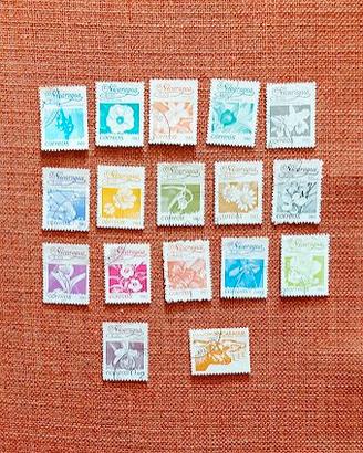 Serie francobolli Flores Nicaragua 1983 + altro