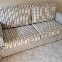 Divano in tessuto sfoderabile 3 posti con letto