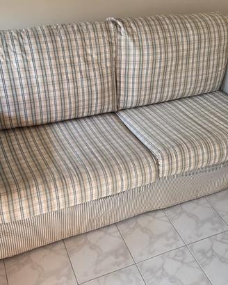 Divano in tessuto sfoderabile 3 posti con letto